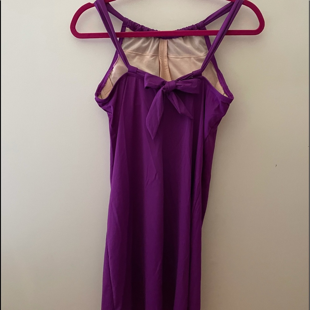 Athleta Komomo Swim Dress, purple, size M